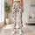 Tiny Crimson Cherries on Ivory for Cozy Autumn and Winter Lounging Leggings - 11