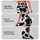 Black and White Cowhide Motifs for Country Fitness and Everyday Activewear Style Leggings - 2