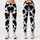 Black and White Cowhide Motifs for Country Fitness and Everyday Activewear Style Leggings - 3