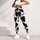 Black and White Cowhide Motifs for Country Fitness and Everyday Activewear Style Leggings - 5