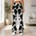 Black and White Cowhide Motifs for Country Fitness and Everyday Activewear Style Leggings - 12