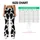 Black and White Cowhide Motifs for Country Fitness and Everyday Activewear Style Leggings - 7
