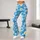 Sky Blue Daisy Blooms for Yoga, Pilates, and Everyday Springtime Style for Women Leggings - 10