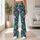 Teal Flamingos And Hibiscus For Tropical Getaways And Everyday Active Living Leggings - 12