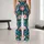 Teal Flamingos And Hibiscus For Tropical Getaways And Everyday Active Living Leggings - 10