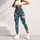 Teal Flamingos And Hibiscus For Tropical Getaways And Everyday Active Living Leggings - 5