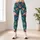 Teal Flamingos And Hibiscus For Tropical Getaways And Everyday Active Living Leggings - 4