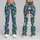 Teal Flamingos And Hibiscus For Tropical Getaways And Everyday Active Living Leggings - 9