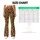 Tan and Black Leopard Spots for Studio Yoga and Everyday Activewear Style for Women Leggings - 7