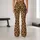 Tan and Black Leopard Spots for Studio Yoga and Everyday Activewear Style for Women Leggings - 10