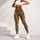 Tan and Black Leopard Spots for Studio Yoga and Everyday Activewear Style for Women Leggings - 5