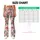 Elegant Pink Flamingos with Blush Stripes for Yoga, Running, and Everyday Activewear Leggings - 7