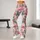 Elegant Pink Flamingos with Blush Stripes for Yoga, Running, and Everyday Activewear Leggings - 11