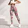 Elegant Pink Flamingos with Blush Stripes for Yoga, Running, and Everyday Activewear Leggings - 5