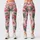 Elegant Pink Flamingos with Blush Stripes for Yoga, Running, and Everyday Activewear Leggings - 3