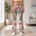 Elegant Pink Flamingos with Blush Stripes for Yoga, Running, and Everyday Activewear Leggings - 12