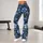 Blue Wildflowers With Golden Centers for Yoga and Everyday Wellness Leggings - 11