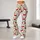 Red Cherry Motif on Cream for Yoga, Running and Everyday Activewear Leggings - 11