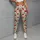Red Cherry Motif on Cream for Yoga, Running and Everyday Activewear Leggings - 6