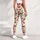 Red Cherry Motif on Cream for Yoga, Running and Everyday Activewear Leggings - 5