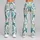 Teal Sea Turtles And Coastal Shells For Ocean-Loving Yoga And Beachside Adventures Leggings - 9