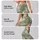 Sage Green Chrysanthemum Florals for Yoga Pilates and Everyday Wear Leggings - 8