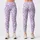 Lavender White Hearts for Romantic Wellness and Everyday Comfort Leggings - 1