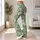 Sage Green Daisies for Spring Fitness and Everyday Activewear Style Leggings - 12