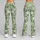 Sage Green Daisies for Spring Fitness and Everyday Activewear Style Leggings - 9