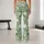 Sage Green Daisies for Spring Fitness and Everyday Activewear Style Leggings - 10
