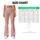 Blush Pink Ivory Botanical Sprigs for Yoga, Pilates and Everyday Activewear Leggings - 7