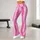 Pink Vertical Stripes for Yoga, Pilates, and Everyday Studio-to-Street Style Leggings - 11