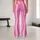 Pink Vertical Stripes for Yoga, Pilates, and Everyday Studio-to-Street Style Leggings - 10
