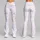 Silver Stars and Peach Polka Dots for Yoga, Pilates, and Everyday Wear Leggings - 9