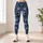 Blue Gray Camouflage Activewear Style for Gym Training and Outdoor Fitness Leggings - 4