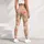 Peach Meadow Daisies for Yoga, Pilates, Commuting, and Relaxed Everyday Adventures Leggings - 6
