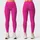 Raspberry White Polka Dot Style for Summer Fitness and Outdoor Running Leggings - 3