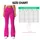 Raspberry White Polka Dot Style for Summer Fitness and Outdoor Running Leggings - 7