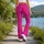 Raspberry White Polka Dot Style for Summer Fitness and Outdoor Running Leggings - 12