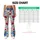 Blue Daisy And Crimson Wildflower Blooms For Yoga, Pilates And Outdoor Fitness Lifestyle Leggings - 7