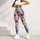 Blue Daisy And Crimson Wildflower Blooms For Yoga, Pilates And Outdoor Fitness Lifestyle Leggings - 4