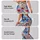 Blue Daisy And Crimson Wildflower Blooms For Yoga, Pilates And Outdoor Fitness Lifestyle Leggings - 2