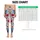 Blue Daisy And Crimson Wildflower Blooms For Yoga, Pilates And Outdoor Fitness Lifestyle Leggings - 1