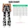 Black And White Cowhide Spots For Running, Yoga And Everyday Activewear Leggings - 7