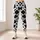 Black And White Cowhide Spots For Running, Yoga And Everyday Activewear Leggings - 4