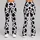 Black And White Cowhide Spots For Running, Yoga And Everyday Activewear Leggings - 9