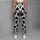 Black And White Cowhide Spots For Running, Yoga And Everyday Activewear Leggings - 6