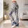 Indigo Floral Songbird Toile for Yoga Pilates and Outdoor Fitness Leggings - 11