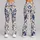 Indigo Floral Songbird Toile for Yoga Pilates and Outdoor Fitness Leggings - 9