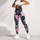 Navy Blush Botanical Flowers for Yoga Pilates Running and Summer Fitness Leggings - 4